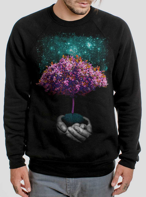 Creation - Multicolor on Black Men's Sweatshirt
