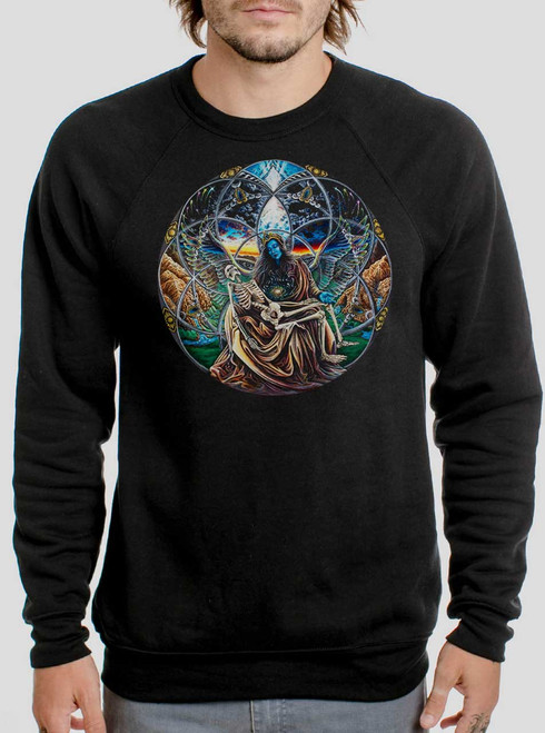 Trinity - Multicolor on Black Men's Sweatshirt