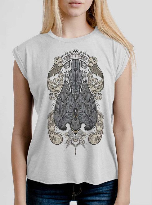 Peregrine - Multicolor on White Women's Rolled Cuff T-Shirt