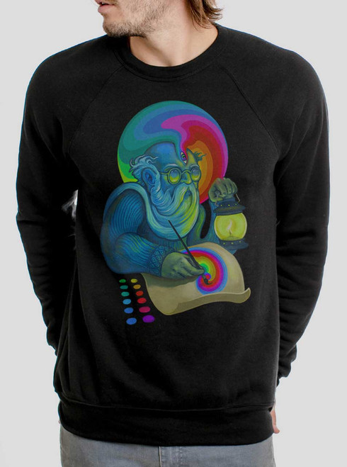 Inspiration - Multicolor on Black Men's Sweatshirt