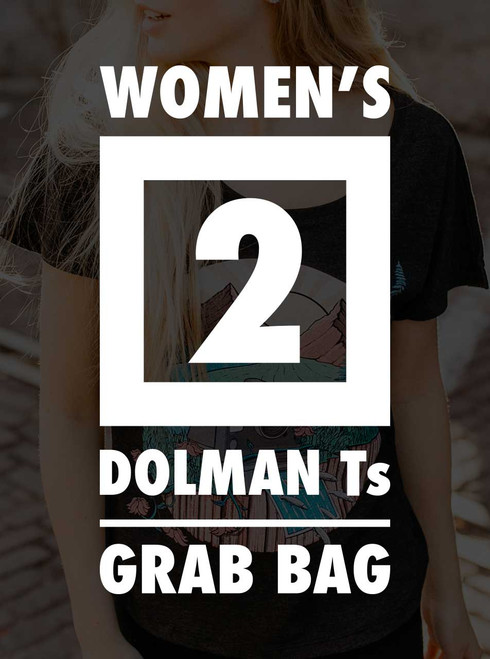 Women's Dolman T Shirt Grab Bag - 2 Random Dolman T Shirts