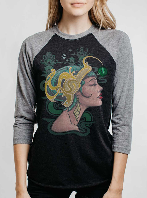 【elfelfelfarchives】RAGLAN L LOGO DRESS [CHACOL] From The Ashes - Multicolor on Heather Black and Grey