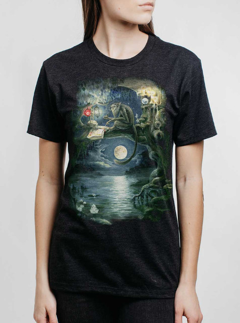 【PONDER.ER】LUCID Smocked Graphic T-shirt Black S24TTS03BL Shop - Featured - Ponder - Curbside Clothing