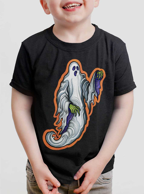 Ghost - Multicolor on Black Toddler T-Shirt