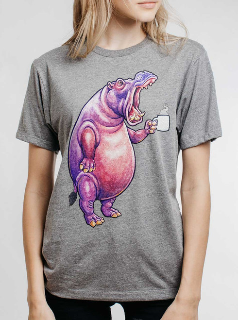 Coffeepotamus - Multicolor on Womens Unisex T Shirt
