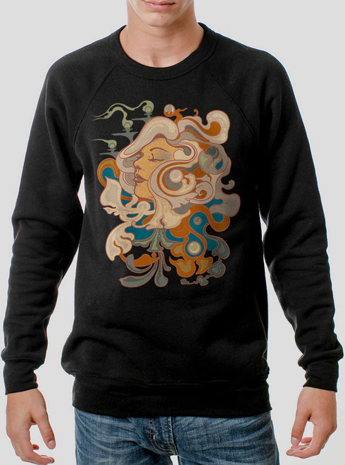 Seasons - Multicolor on Black Men's Sweatshirt