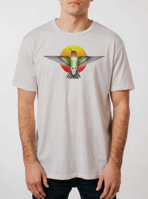 Hummingbird Sunset - Multicolor on Mens T Shirt