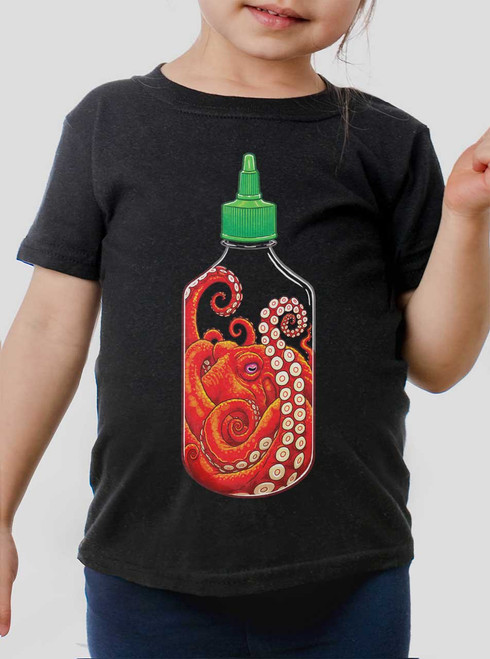 Srirachapus - Multicolor on Black Toddler T-Shirt