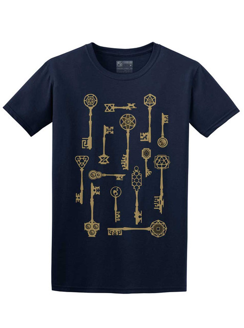 Keys - Navy Unisex T-Shirt