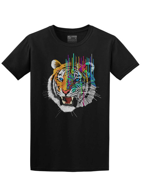 Melting Tiger Back Print - Unisex T-Shirt - Curbside Clothing