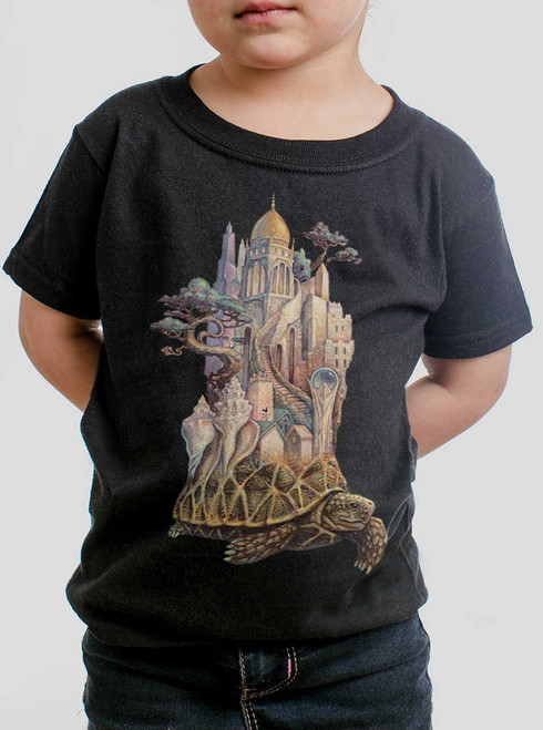 Home and Elsewhere - Multicolor on Black Toddler T-Shirt