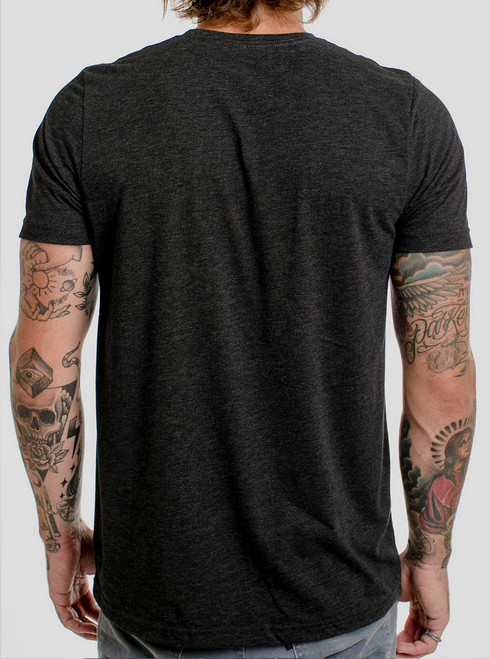 blank black t shirt back