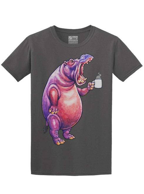 Coffeepotamus - Charcoal Unisex T-Shirt