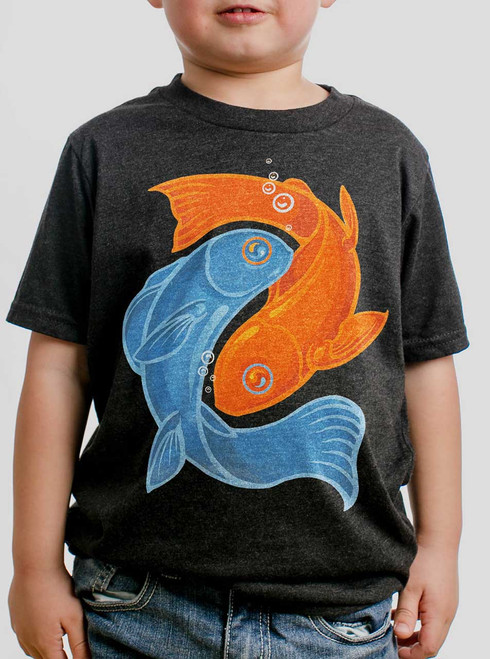 Intermingle - Multicolor on Heather Black Triblend Youth T-Shirt