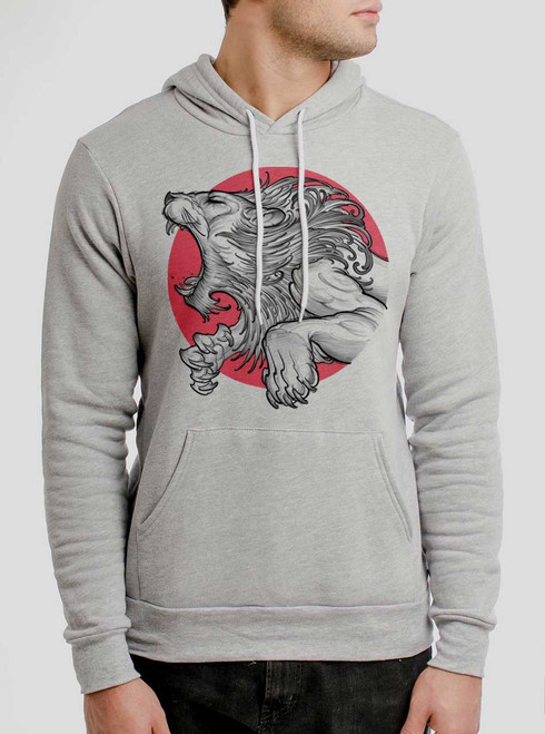 Lionheart - Multicolor on Athletic Heather Men's Pullover Hoodie