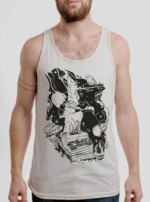 Storyteller - Black on White Mens Tank Top