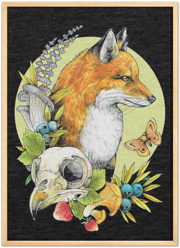 Fox and Skull