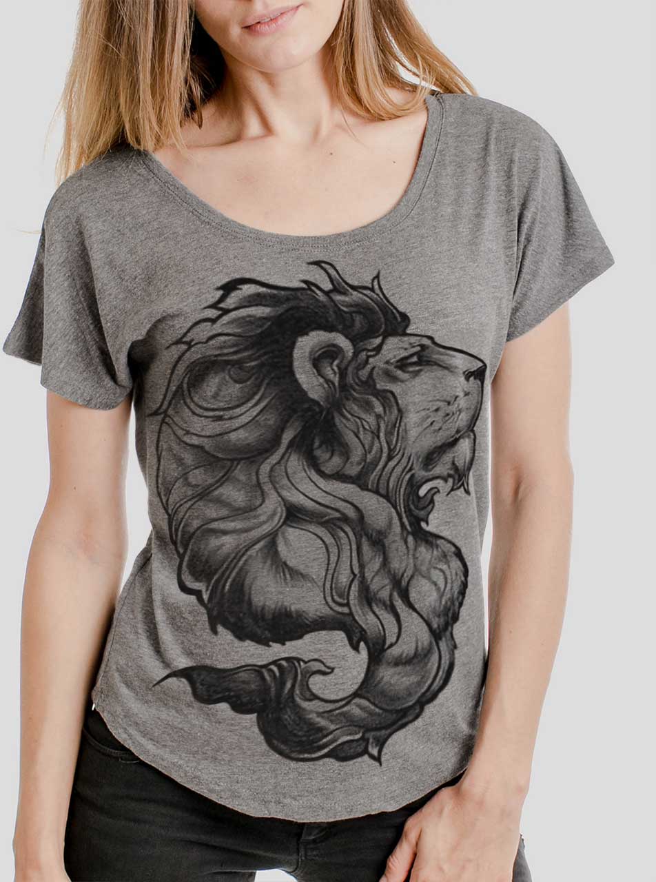 Women's T-Shirts [Out of Print] This is How We Roll Dolman Tee (Heather Grey) (Womens) buck_moon_womens_dolman-