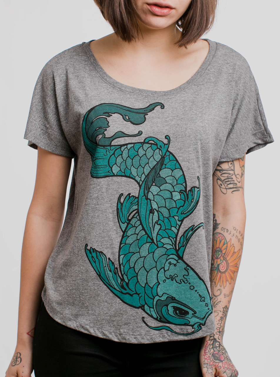 Women's T-Shirts [Out of Print] This is How We Roll Dolman Tee (Heather Grey) (Womens) Go Your Own Way Women's Fashion Slouchy Dolman T-Shirt Tee