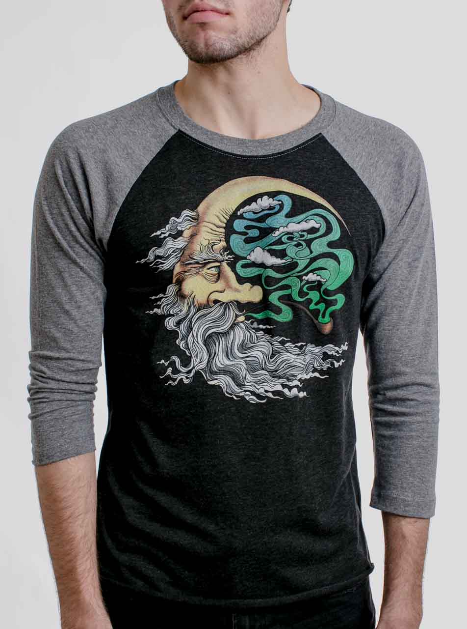 Man In The Moon Multicolor On Heather Black And Grey Triblend