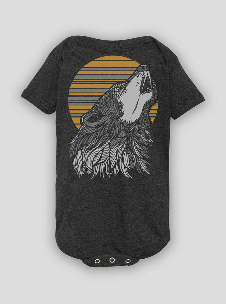 wolf onesie baby