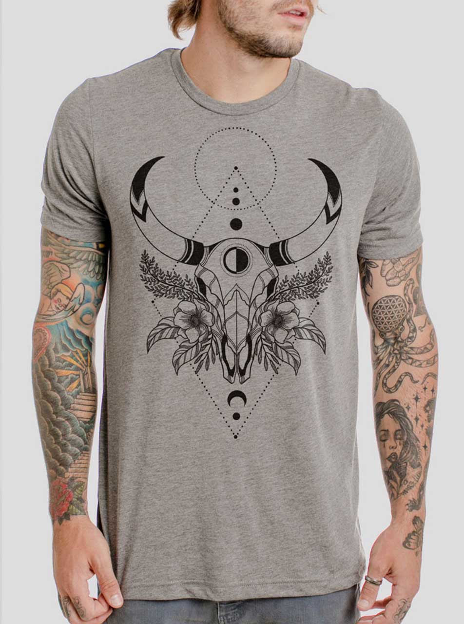 cow skull t shirt