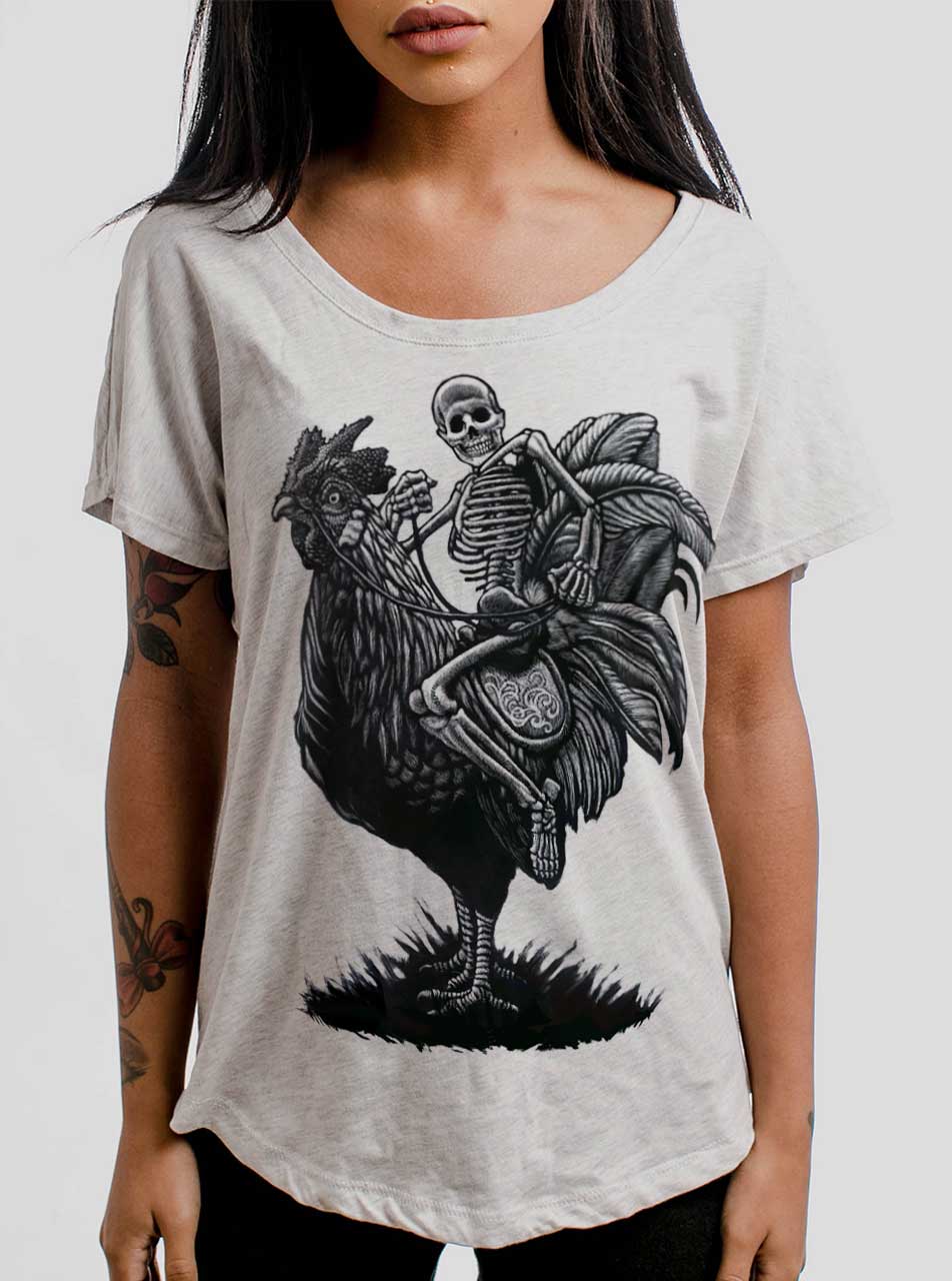 Women's T-Shirts [Out of Print] This is How We Roll Dolman Tee (Heather Grey) (Womens) Go Your Own Way Women's Fashion Slouchy Dolman T-Shirt Tee