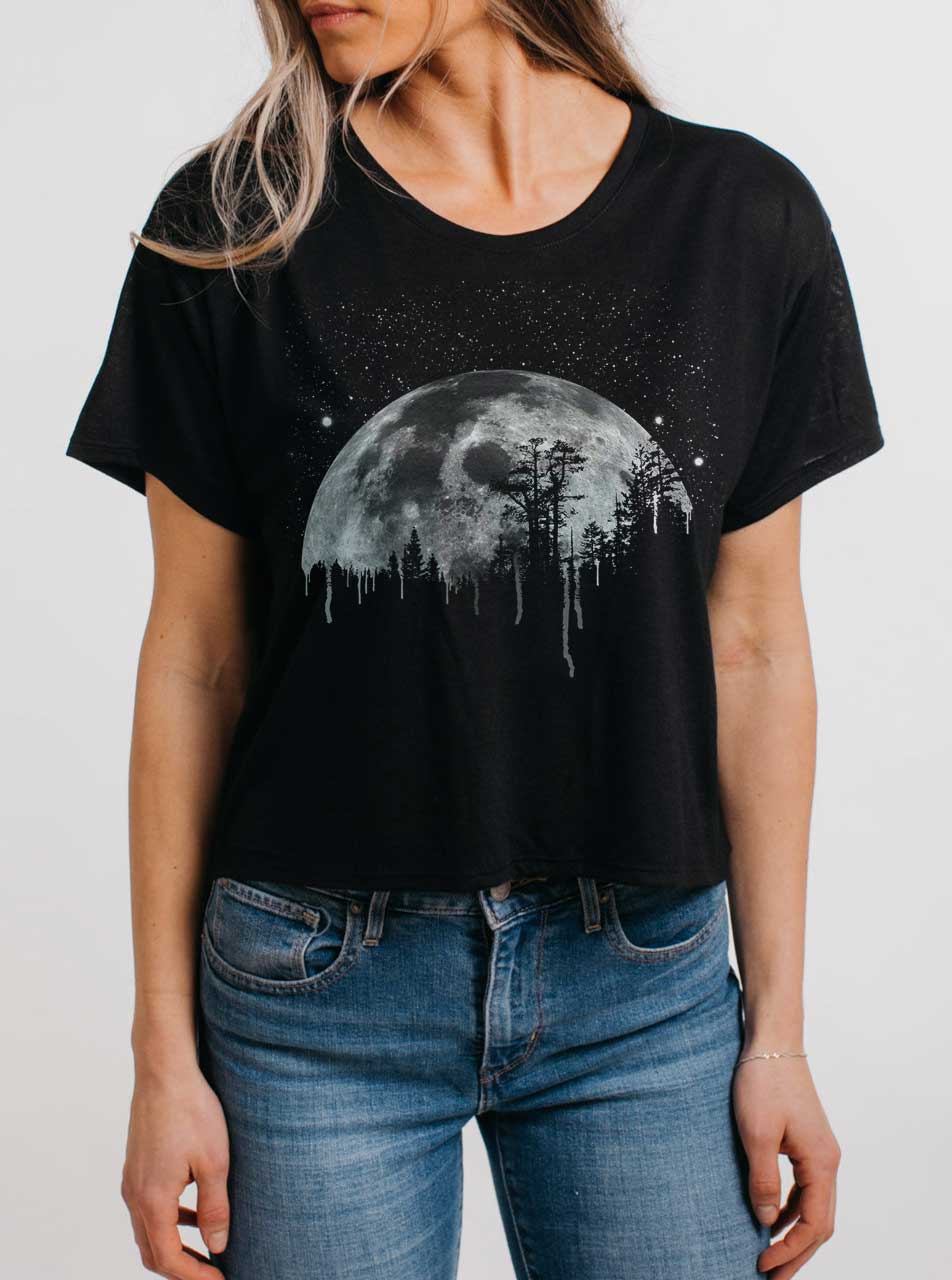 Moon shirt womens clearance