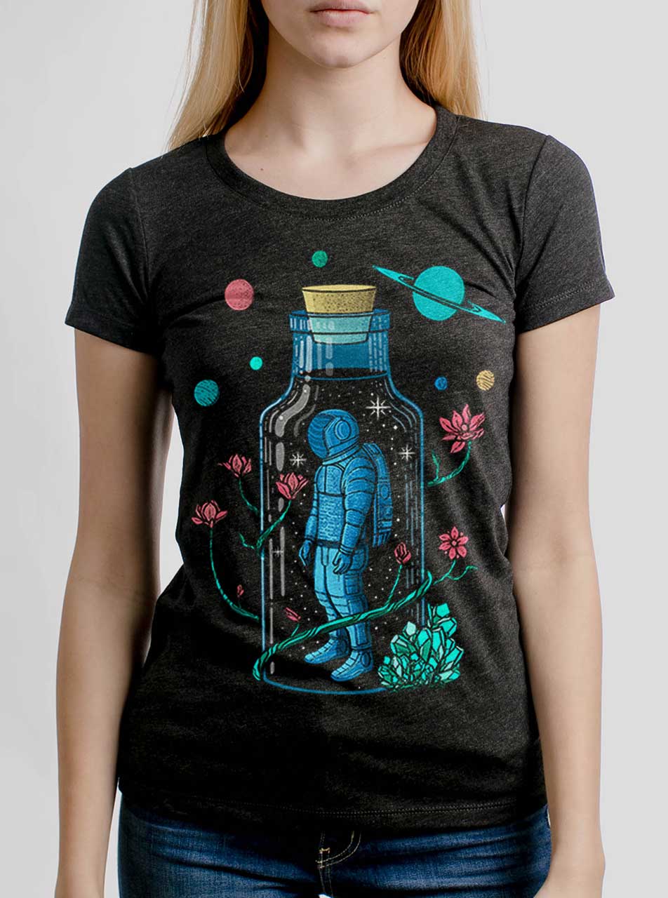Astro Sauce Multicolor On Heather Black Triblend Womens T Shirt