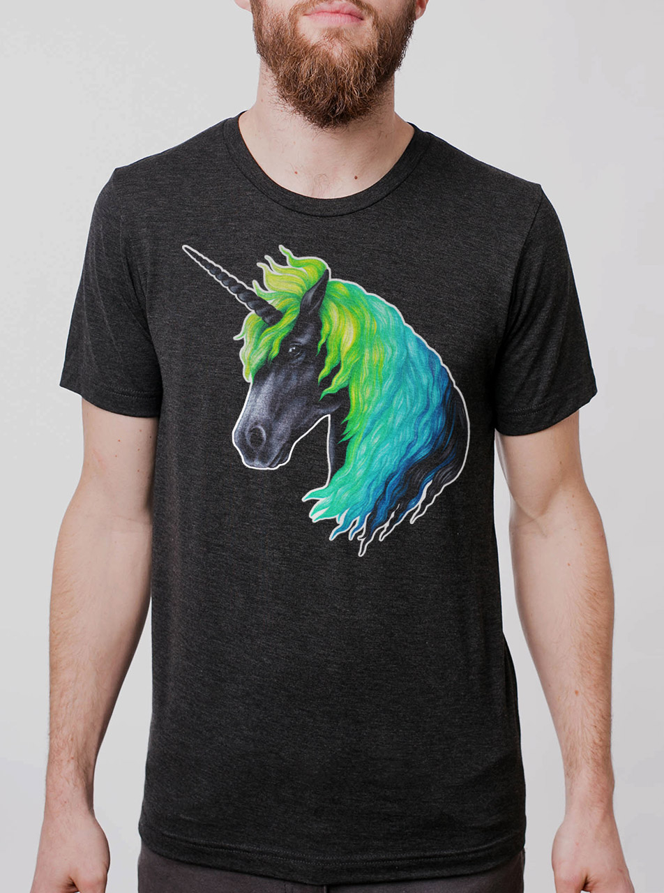 Heather Black Triblend Mens 