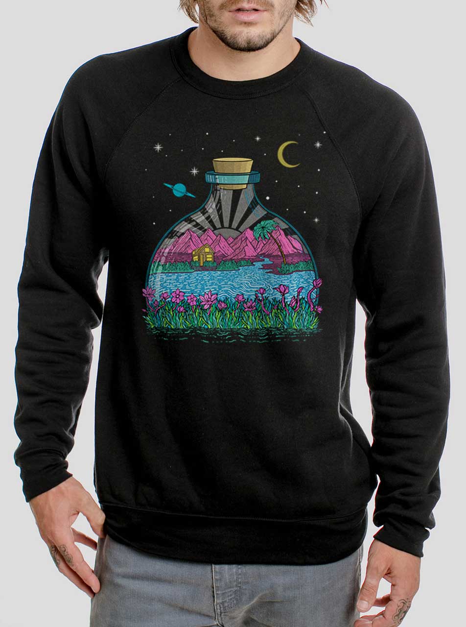 Adam Hogan Paradise - Multicolor on Black Men's Sweatshirt