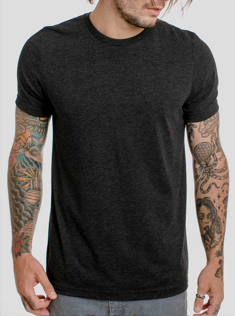 Heathered Black T Shirt - Men's T 