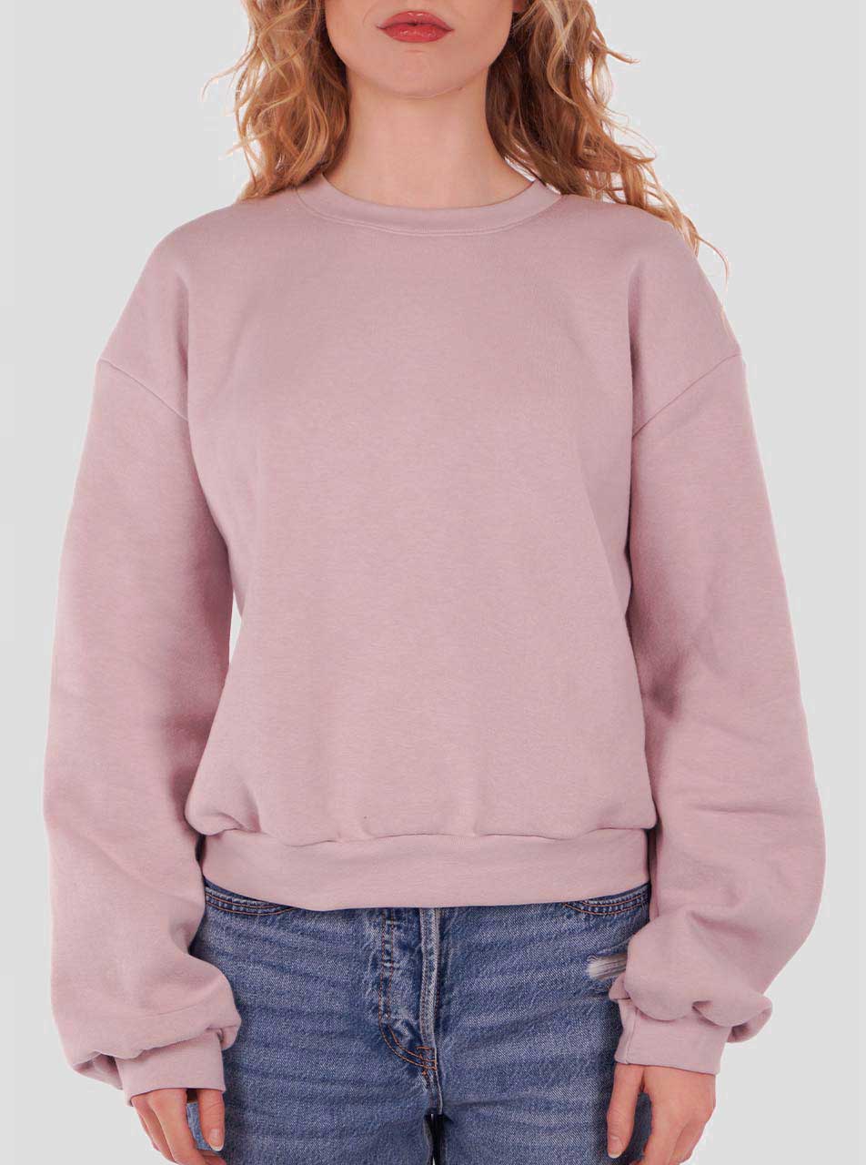 Blush Women's Balloon Sleeve Sweatshirt - Curbside Clothing