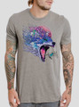 Kalopsia - Multicolor on Heather Grey Triblend Mens T Shirt