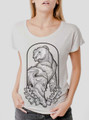 Grizzly - Multicolor on Heather White Triblend Womens Dolman T Shirt