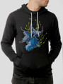 Black Moor - Multicolor on Black Men's Pullover Hoodie