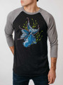 Black Moor - Multicolor on Heather Black and Grey Triblend Raglan