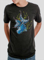 Black Moor - Multicolor on Heather Black Triblend Mens T Shirt