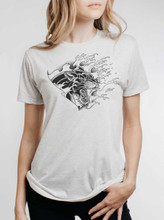 Panther - Black on Womens Unisex T Shirt - Curbside Clothing