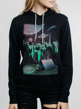 Space Camp - Multicolor on Black Women's Pullover Hoodie