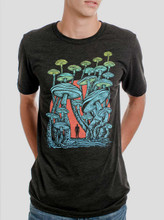 Mushroom Forest - Multicolor on Mens T Shirt - Curbside Clothing