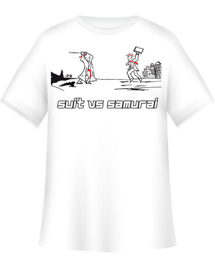 Suit vs Samurai T-Shirt