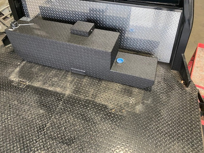 AT38RBR-PB. 38 gallon diesel auxiliary tank w/ recessed 2" NPT Pump-Bung for Transfer Pump (Sold Separately). Picture shown with optional Spray-On Bedliner. Made By: Aluminum Tank & Tank Accessories, Inc. Call us today at 1-800-773-3047. AT38RBR-PB. 38 gallon diesel auxiliary tank w/ recessed 2" NPT Pump-Bung for Transfer Pump (Sold Separately). Picture shown with optional Spray-On Bedliner. Made By: Aluminum Tank & Tank Accessories, Inc. Call us today at 1-800-773-3047.