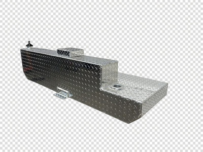 AT41LRT-PB – 41-Gallon Reverse Diesel Auxiliary L-Tank w/ Pump-Bung. Made By: Aluminum Tank and Tank Accessories, Inc.