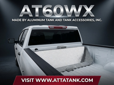 AT60WX Extreme Wedge Auxiliary Tank from Aluminum Tank and Tank Accessories, Inc. This 60-gallon aluminum auxiliary diesel tank features a unique extreme wedge design that lets you keep full visibility of your gooseneck or 5th-wheel hitch during hookup — no more fighting to see your trailer!
Key specs:
60 gallons capacity
.125 gauge aluminum, fully baffled
18" H × 18" W × 60" L
Driver’s side fill neck
Fits full-size diesel trucks (Ford, GM, Dodge)
American-made • Veteran-owned • Built for serious towing and hauling. Ready to extend your range the smart way?
Shop the AT60WX now → https://www.attatank.com/at60wx/ Who else is tired of running out of fuel on long hauls? #AT60WX #AuxiliaryFuelTank #DieselTruck #TowingLife #Gooseneck #5thWheel #AluminumTank #ATTA #TruckMods