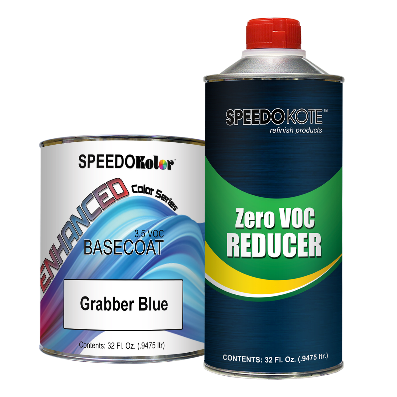 SpeedoKolor, Ford AE Grabber Blue, Base Coat, Quart Kit with Reducer -  Speedokote LLC