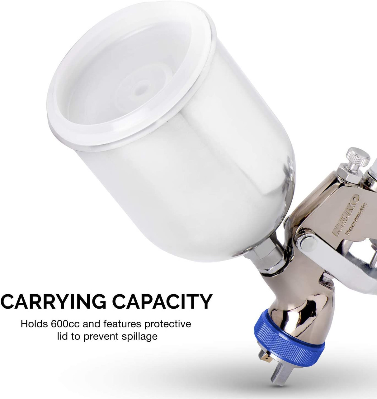 NEIKO Air Spray Paint Gun, HVLP with Gravity Feed, 1.3 MM