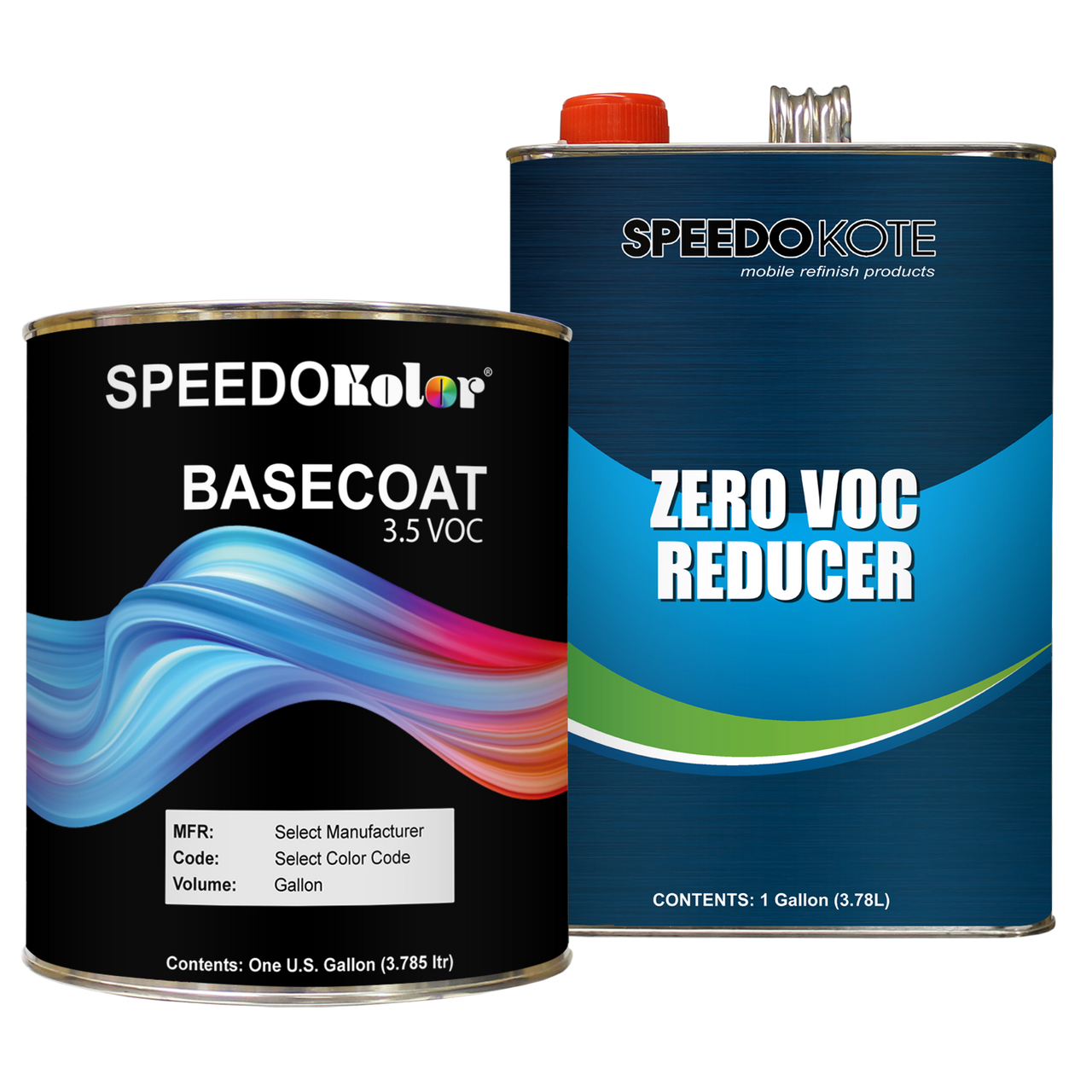 Galaxy Silver Metallic Basecoat Clearcoat Complete Gallon Kit - 4:1 Mix  Super Wet Show Clear / Fast / Fast