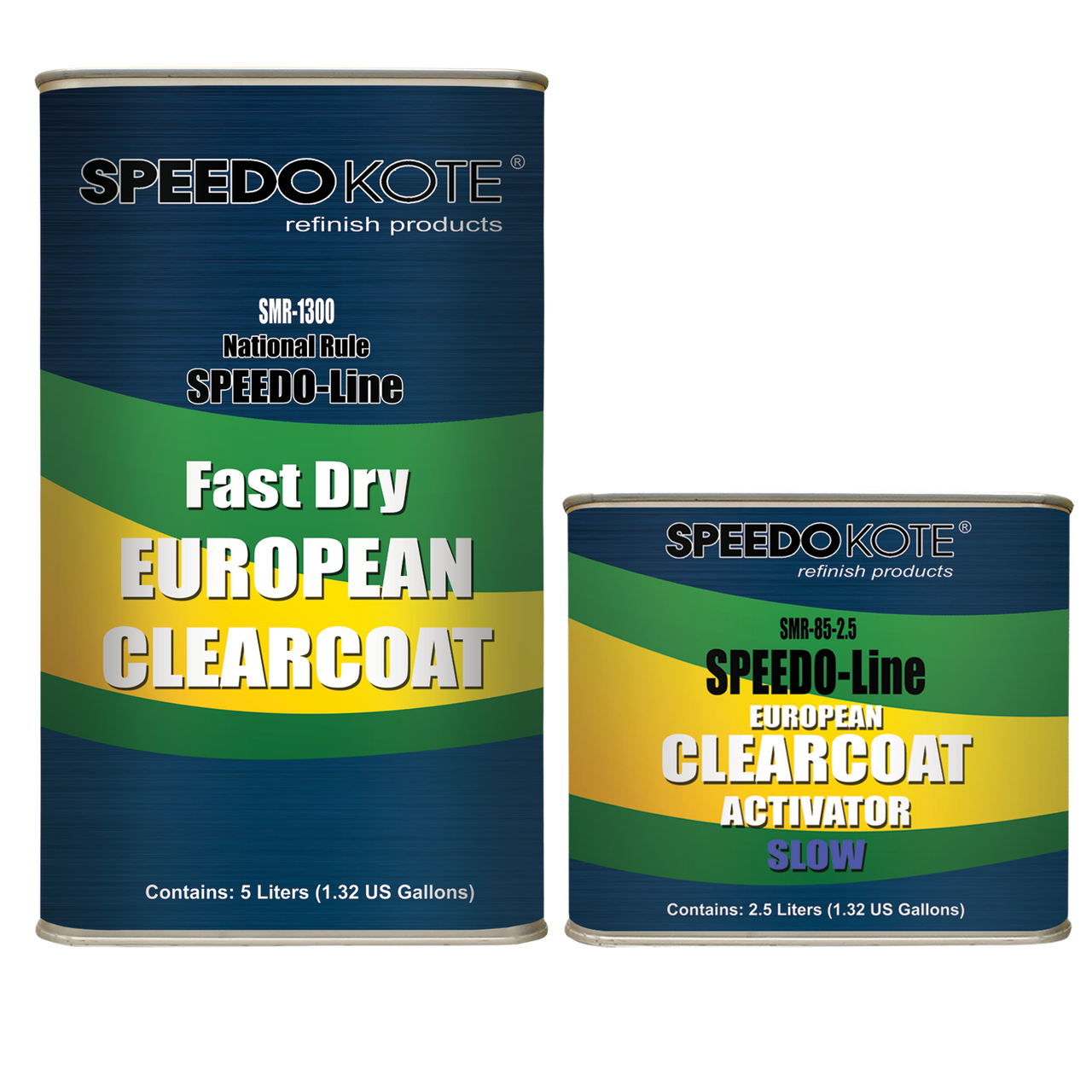 Fast Cure European Clear Coat, SMR-1300/85 7.5 Liter Euro Clearcoat w/Slow Act.