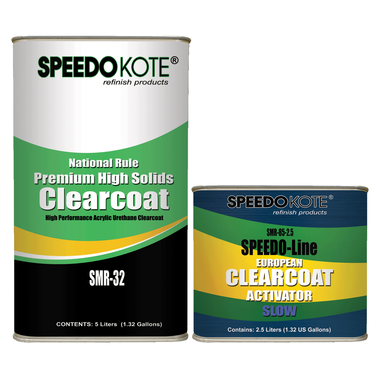 Premium High Solids Clear Coat, Clearcoat 7.5L Slow (Warm Temp.) Kit, SMR-32/85 Highest Gloss Premium Clear Coat, use at 80-90 deg. F